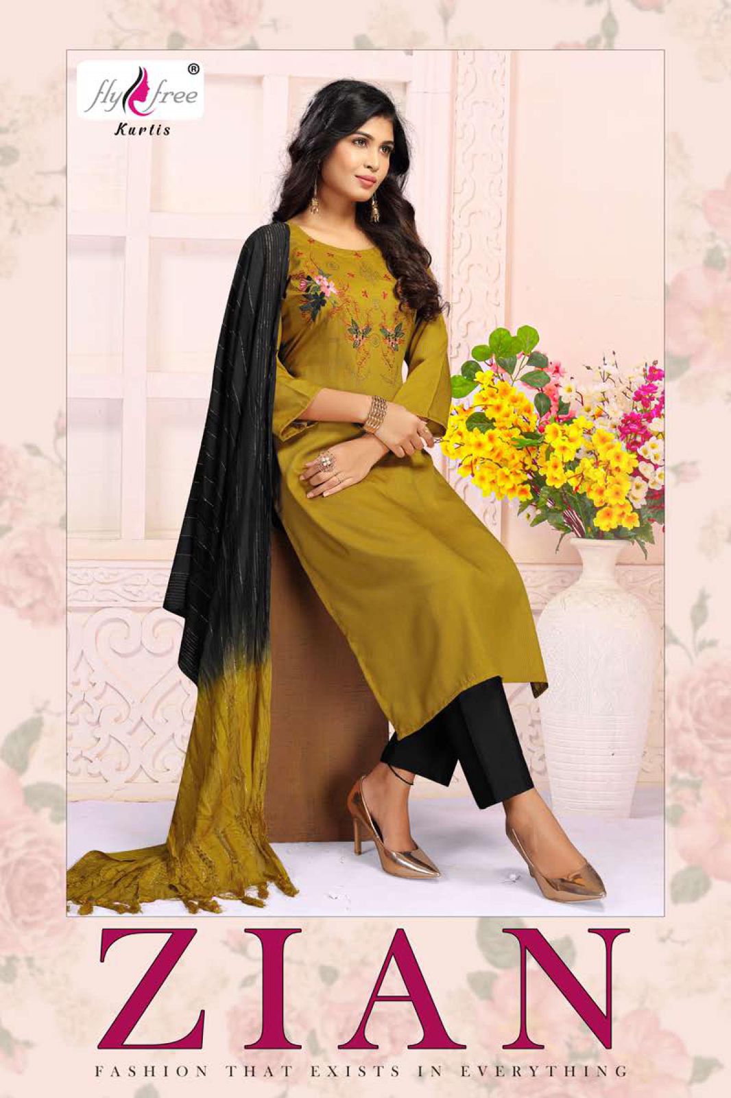 Fly Free Zian Ethnic Wear Fancy Designer Ready Made Dress Collection